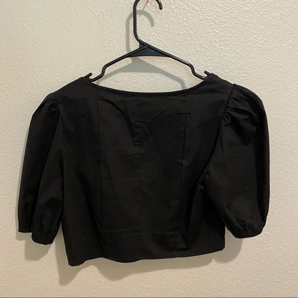 Corset Going Out Black Crop Top - Picture 3 of 4